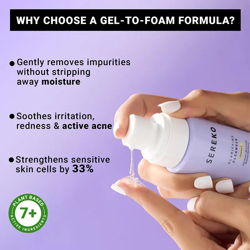 Product media face cleanser for acne prone skin