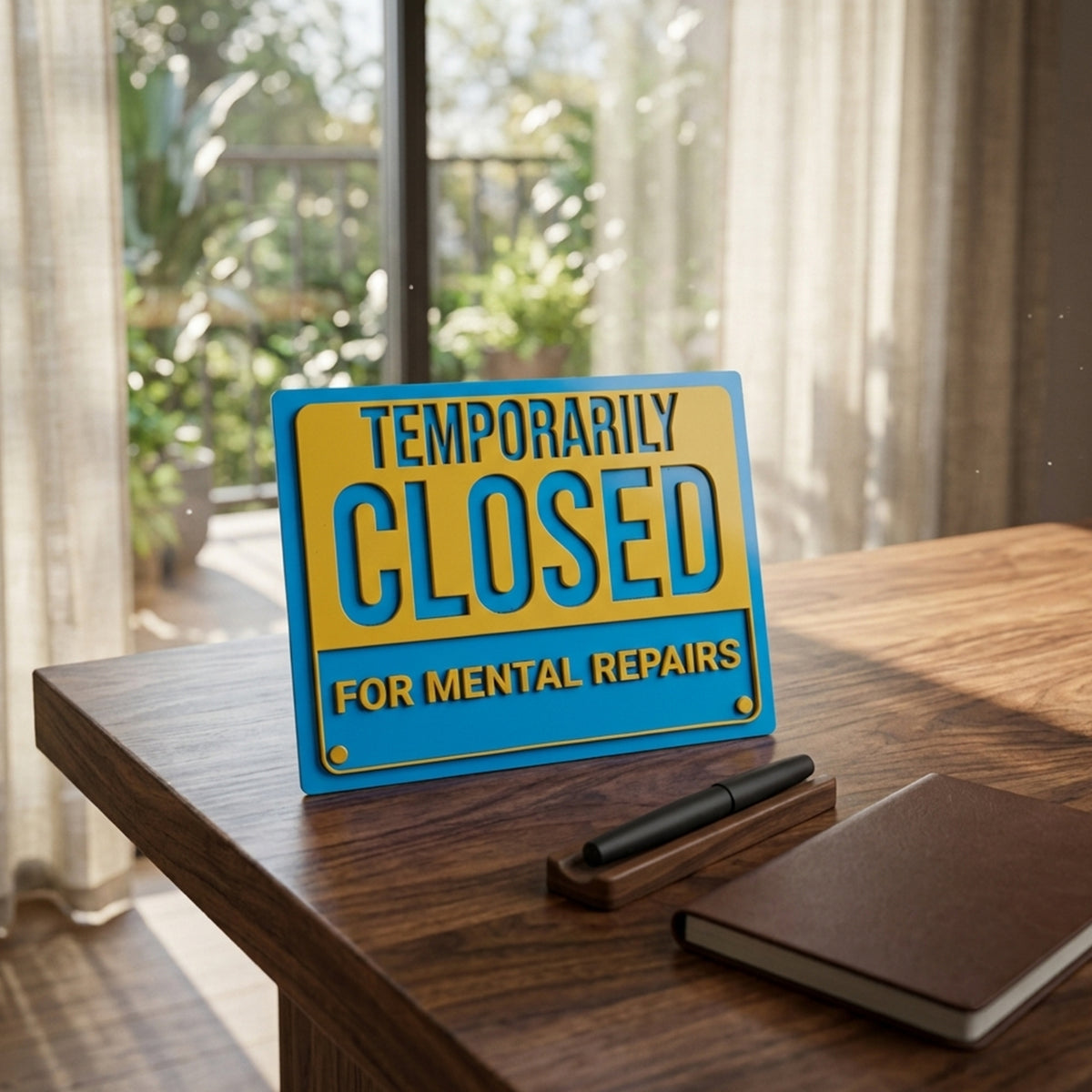 Product media Temporarily Closed Signage