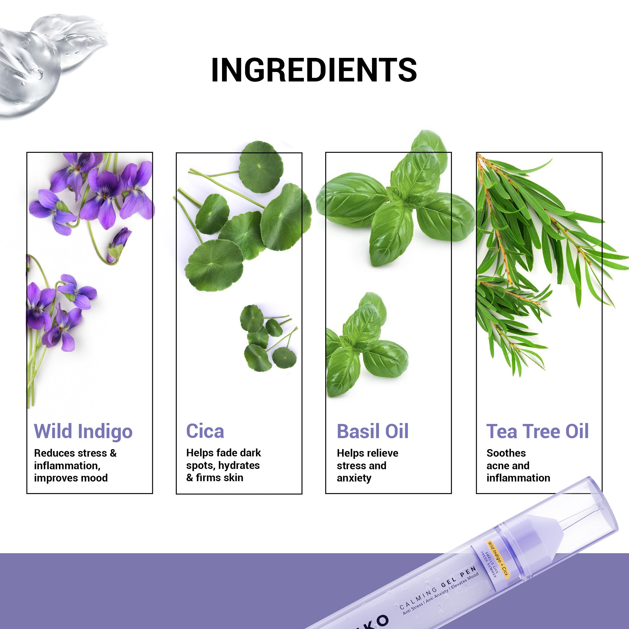 Product media stress calming gel pen