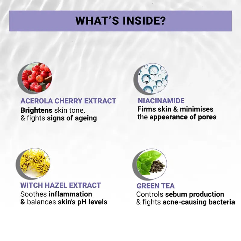 Product media niacinamide face toner