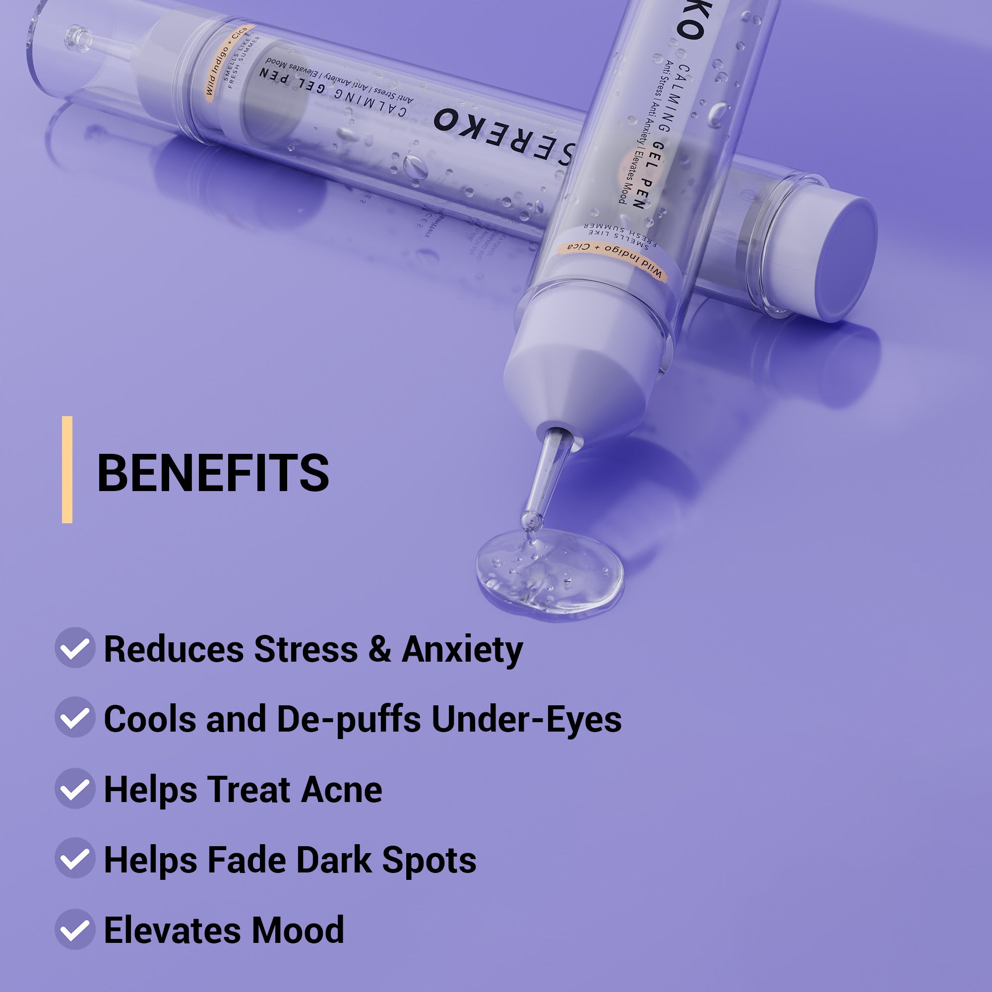Product media stress and anxiety reducing pen