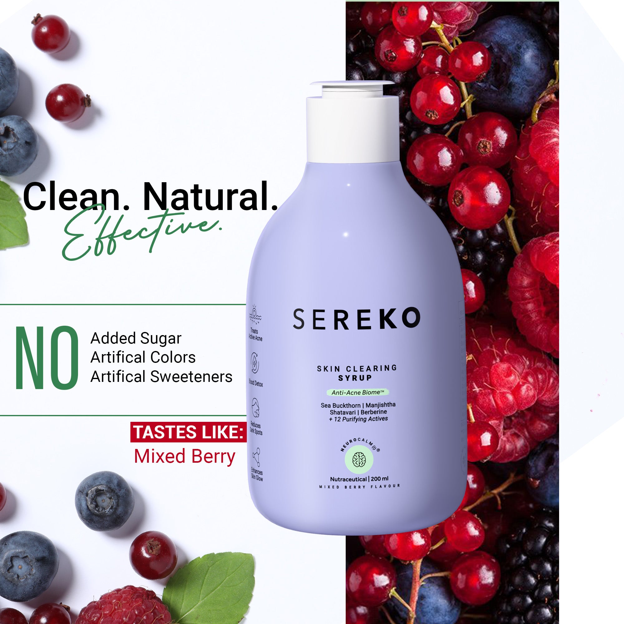 Product media Skin clearing syrup for acne