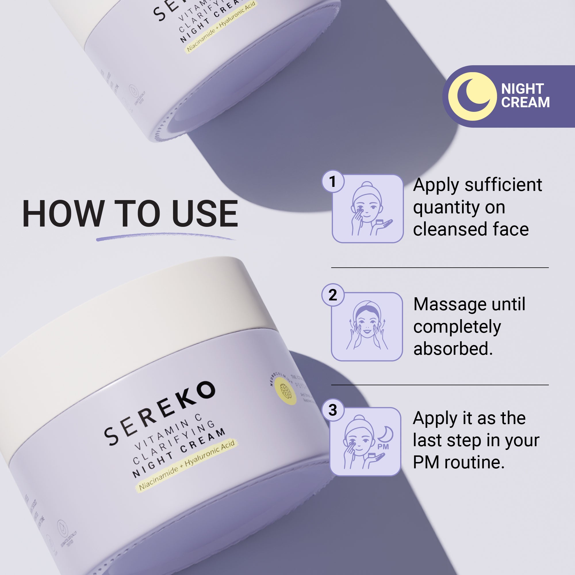 Product media night cream for oily skin