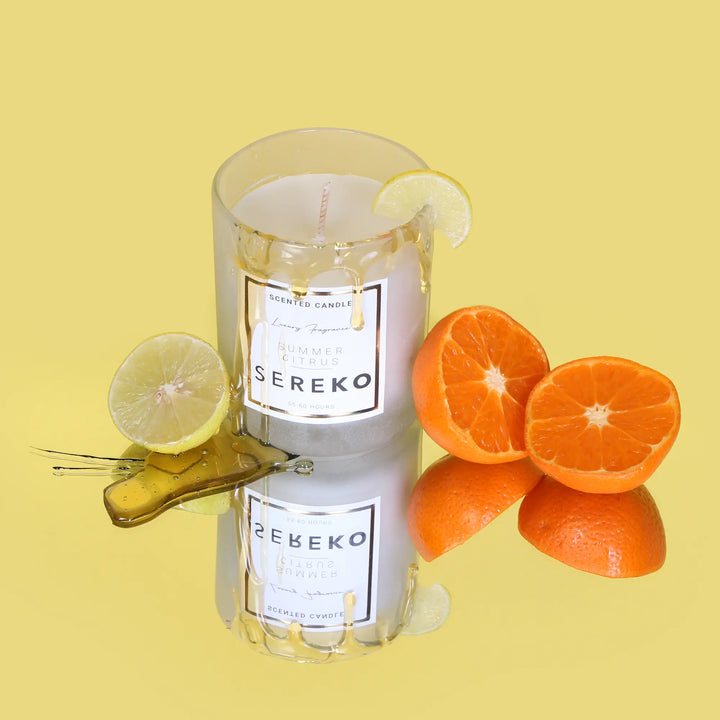 Summer Citrus Scented Soy Candle