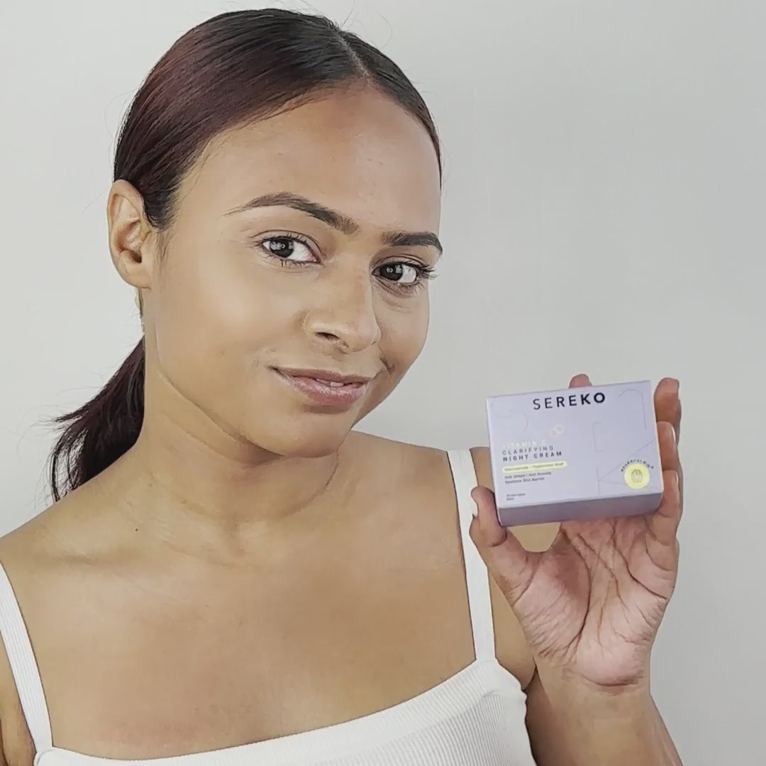 Night cream for glowing skin