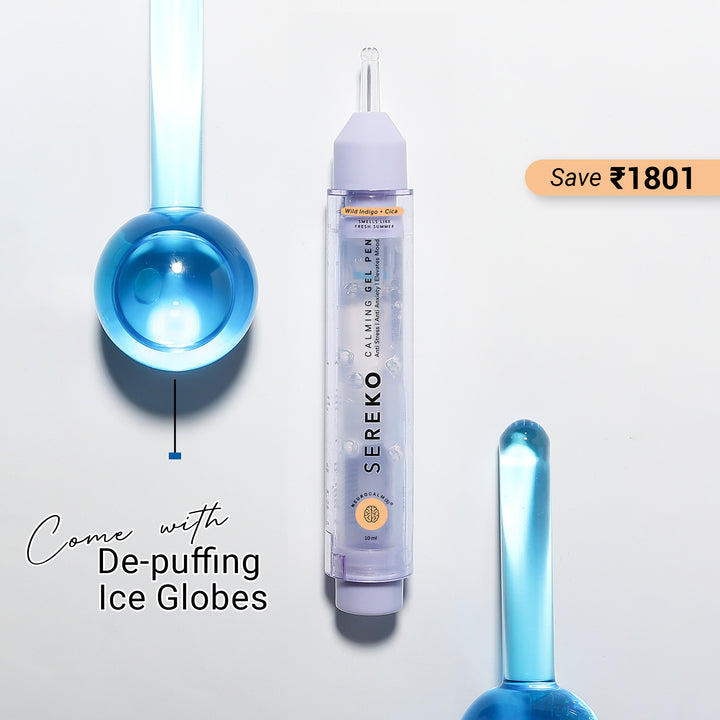 10 Mins De-Stress Kit | Calming Gel Pen [10ml] + Ice Globes