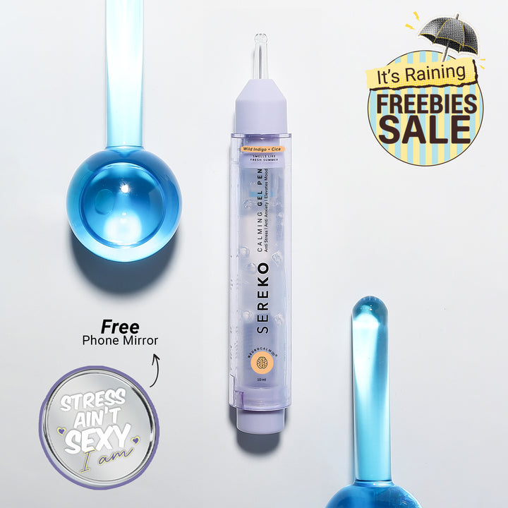 10 Mins De-Stress Kit | Calming Gel Pen [10ml] + Ice Globes
