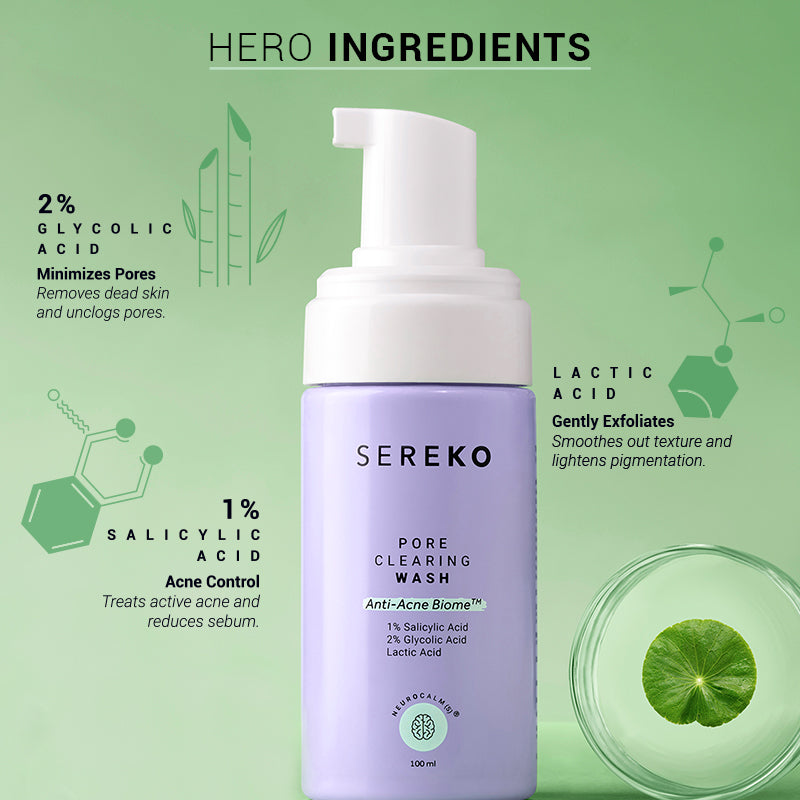 ingredients in sereko pore clearing cleanser